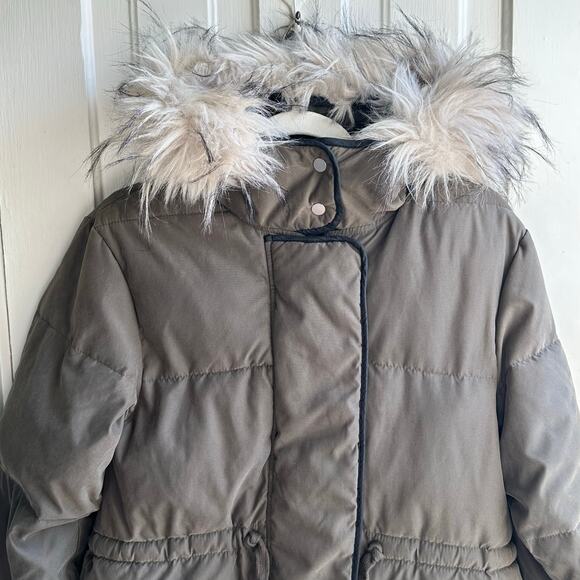 Abercrombie & Fitch Faux Fur Hooded Puffer Parka Jacket - Picture 3 of 10
